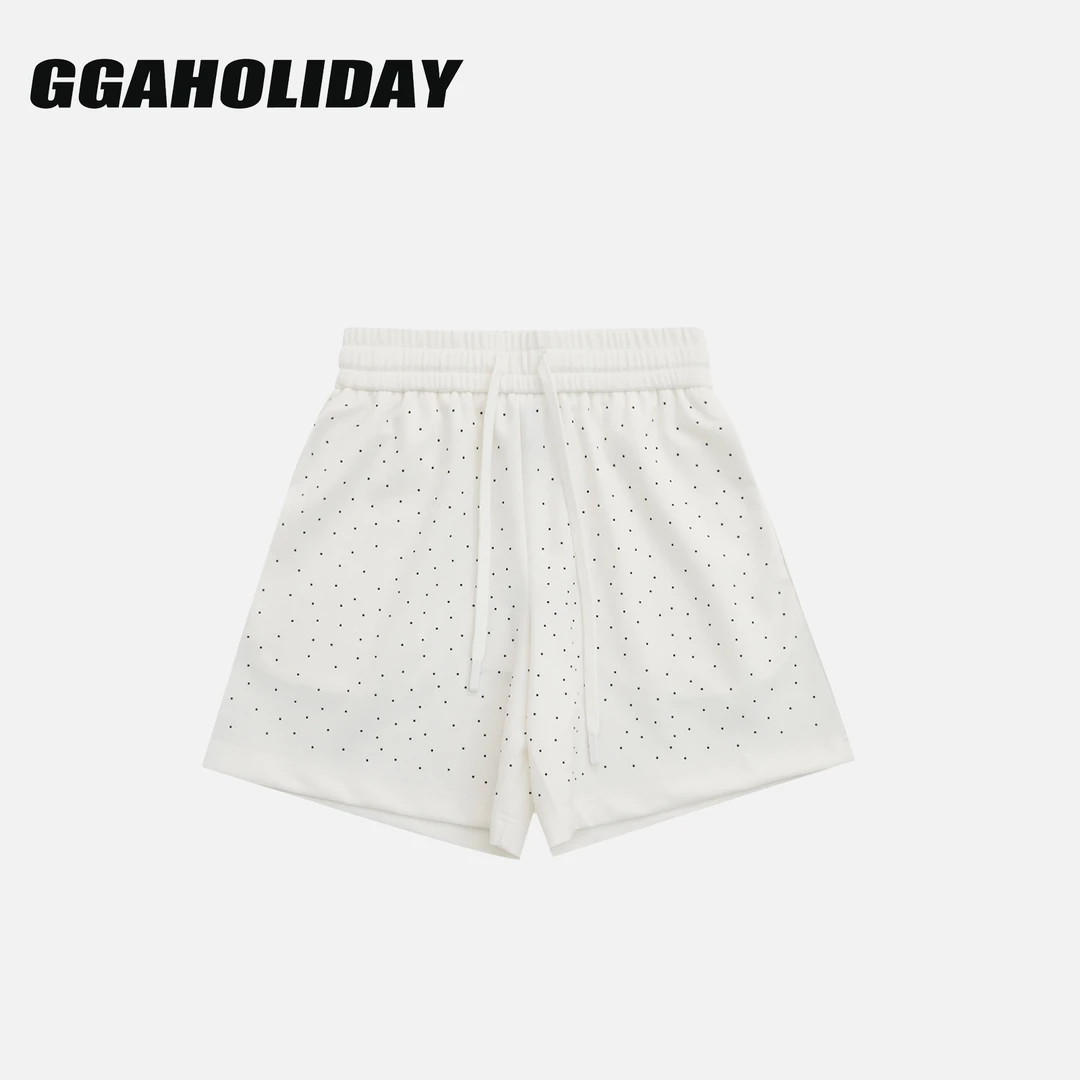 GG潮牌集合芯悟 秋季休闲百搭宽松舒适复古波点时尚短裤 153001