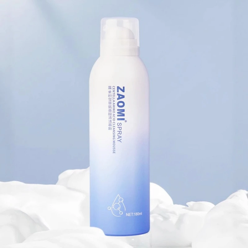 藻米积雪草氨基酸清洁慕斯180ml净透滋润深层清洁丰富泡沫