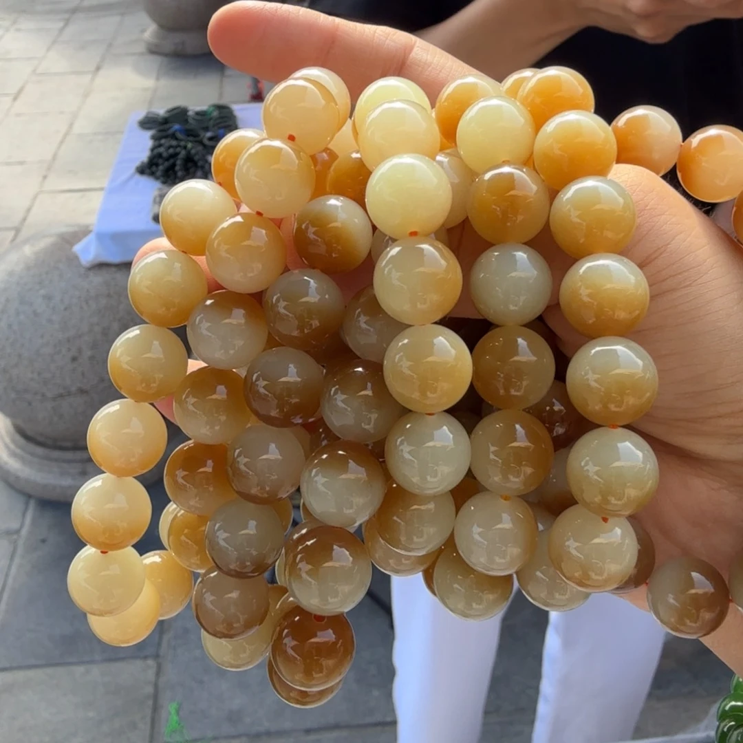 和田玉未镶嵌颈饰糖白高货手串豹哥F多样性拍一发一