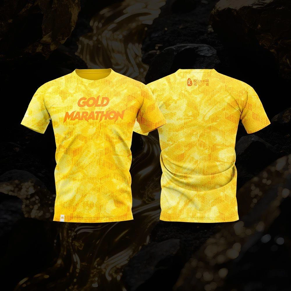 北极灯蛾&黄金马跑步专用透气健身t恤男女通用