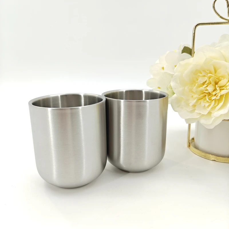 BH双层隔热手拿杯/水杯/茶杯/果汁杯18/10材质