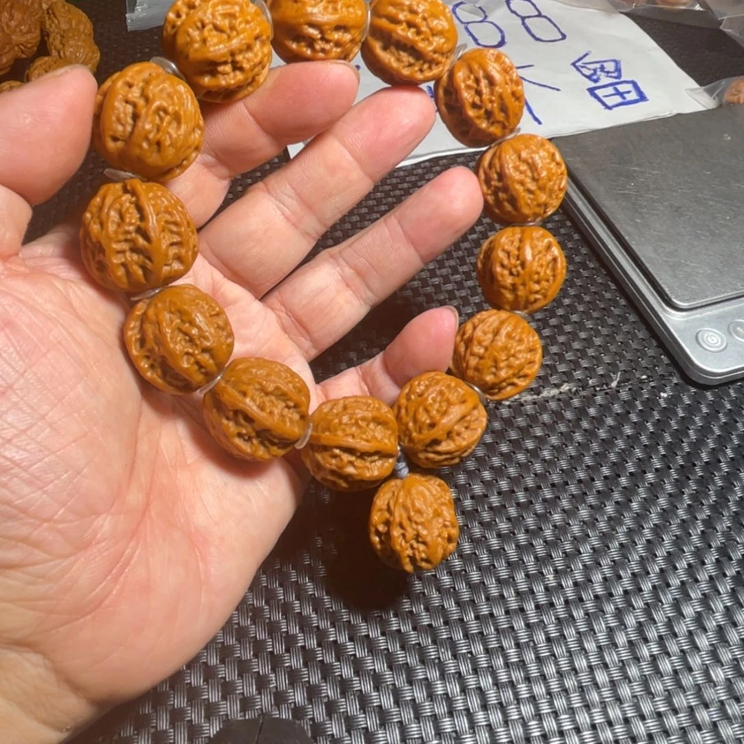 手串文玩核桃京八棱麻花粗筋23