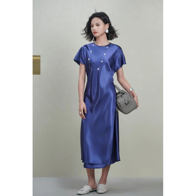 【彤姐原创】气质轻奢时尚简约长款连衣裙长裙裙子LL1052