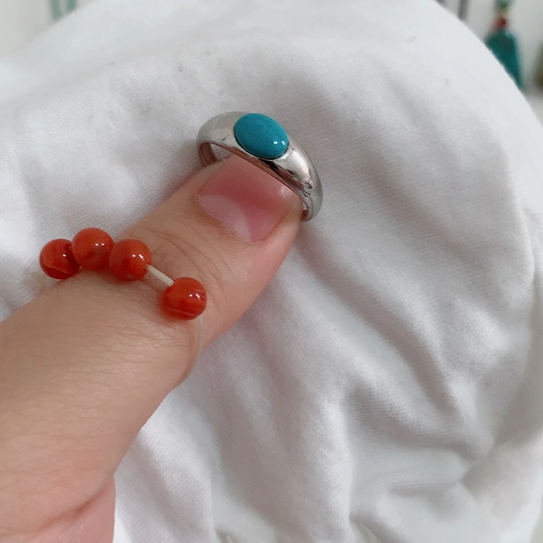 南红玛瑙银S925镶嵌珠宝奇石