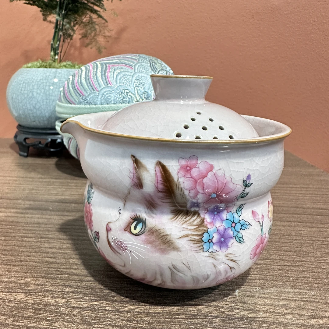 G2499-粉汝花朵猫葫芦旅行套