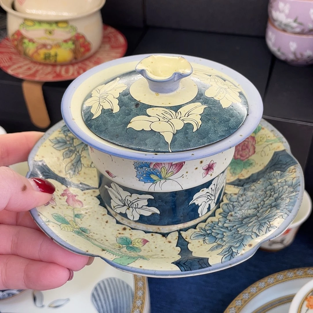 陶景德陶瓷盖碗茶具