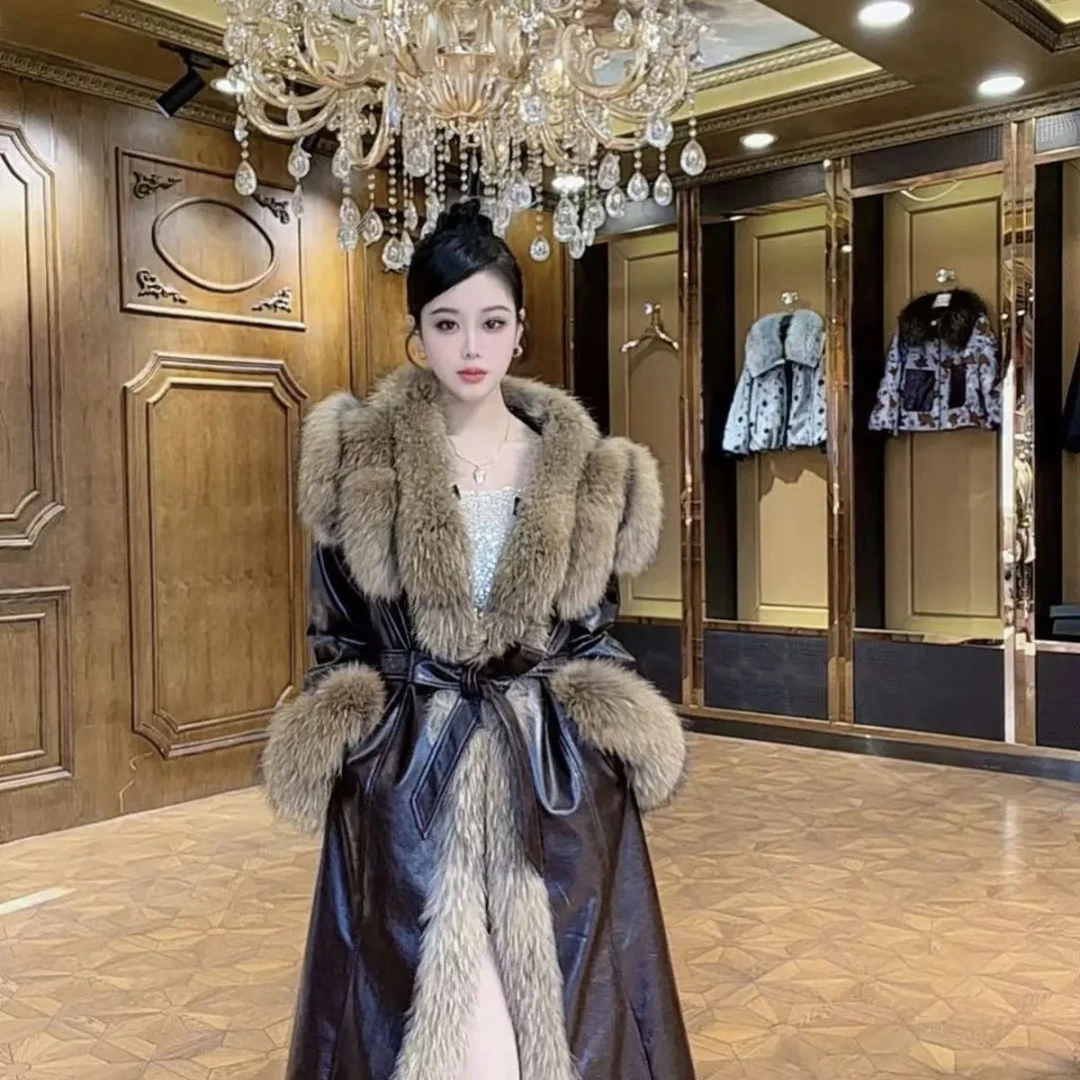 日光岛屿貉子毛领【奢雅格调】上新年度爆款轻奢时尚真毛领百搭外套