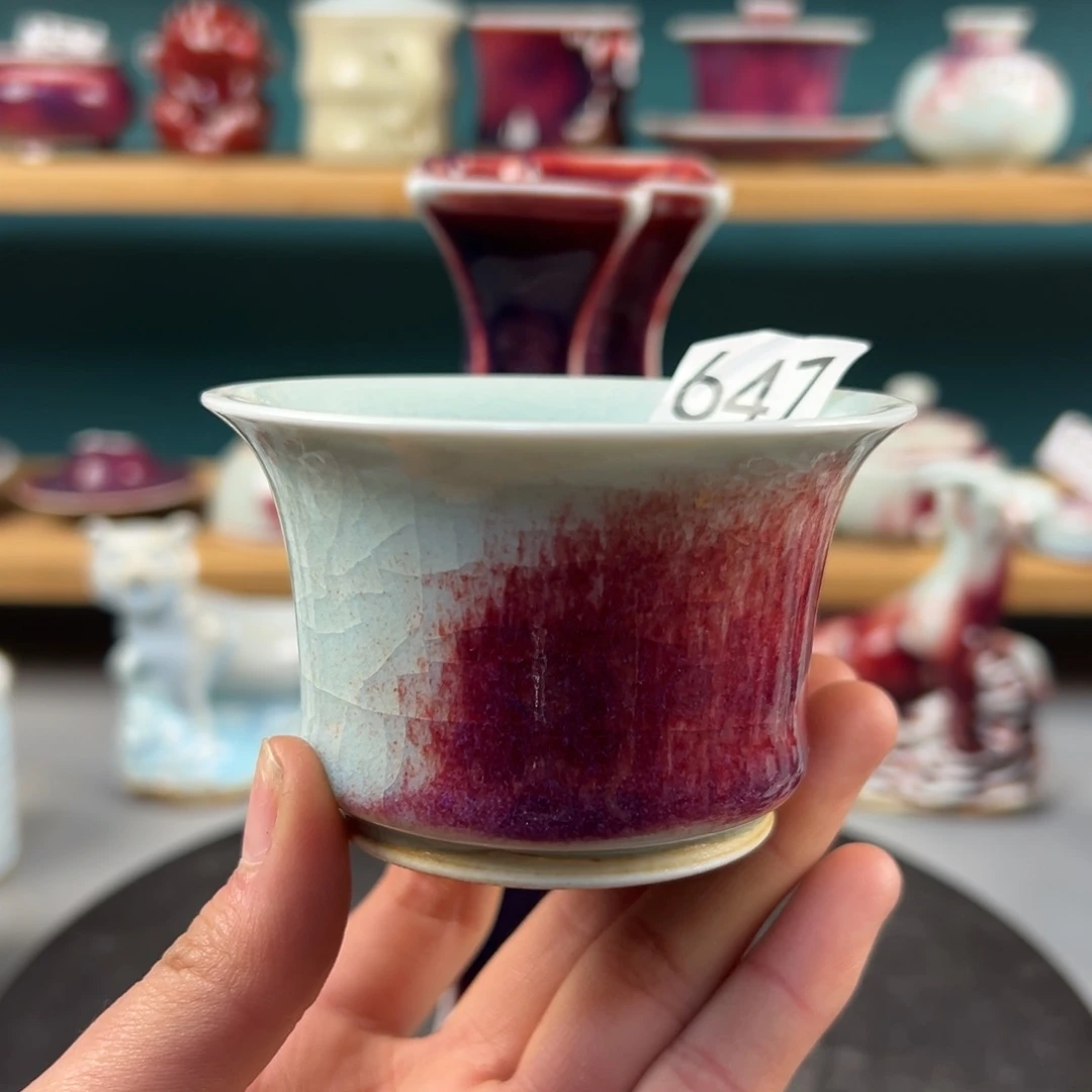 瓷片微瑕主人杯纯手工