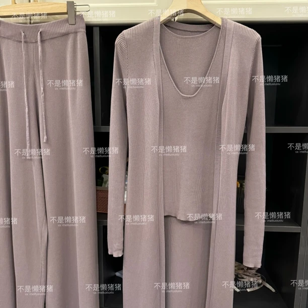 淡紫色针织套装买买买！自留款！