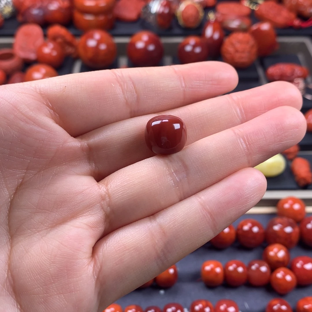 小***荷南红玛瑙.未镶嵌老型12.7MM