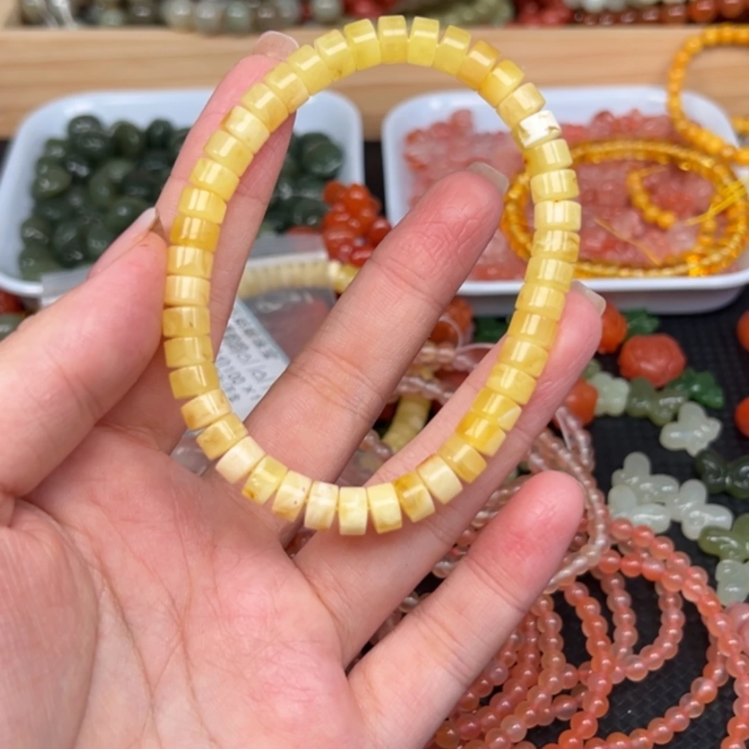 自***n琥珀未镶嵌手链多样性