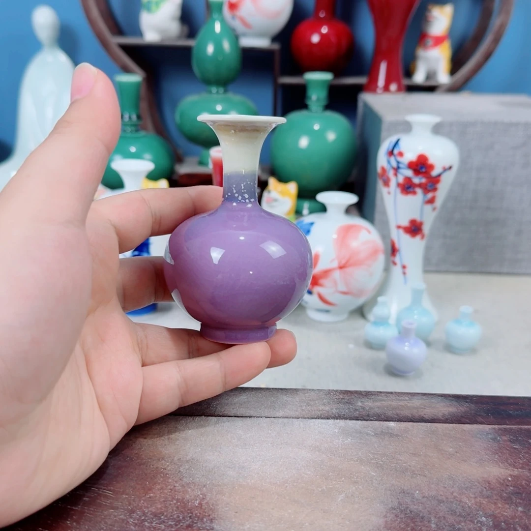 陶瓷手工小花器摆件