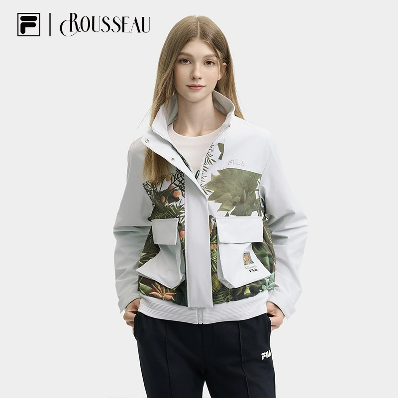 x 卢梭斐乐官方女士外套24冬新款时尚休闲立领上衣F11W448701F