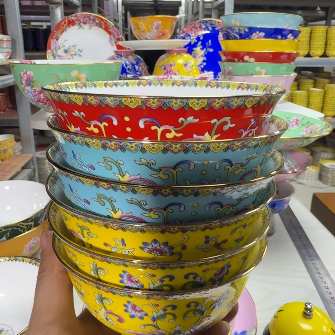 六个5英寸大高脚碗