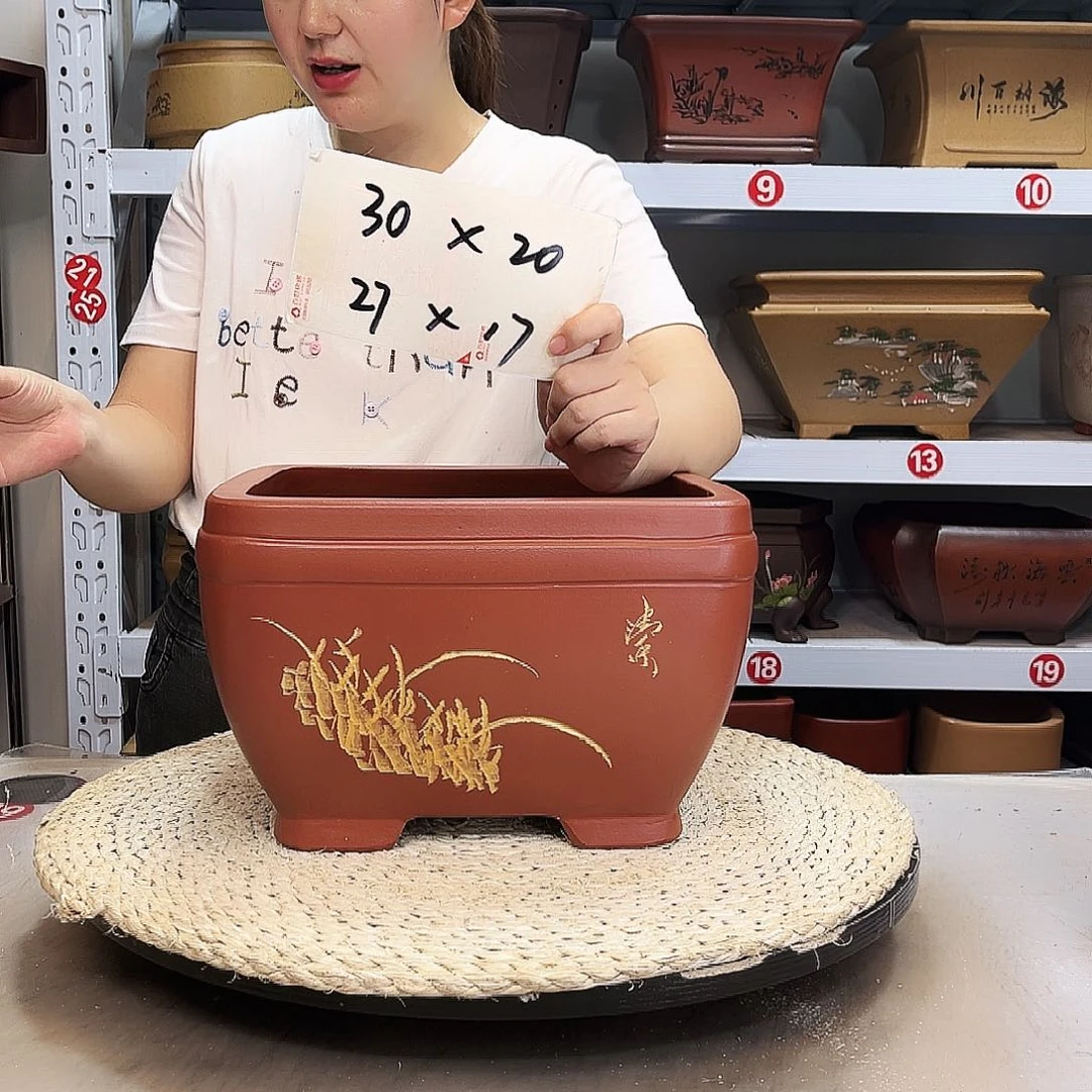 紫砂花盆紫砂花盆