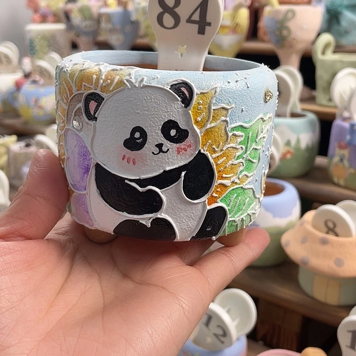 84…..手工手绘花盆