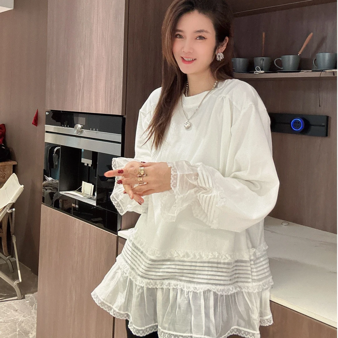 【大小姐家】欧韩货蕾丝花边T恤510124