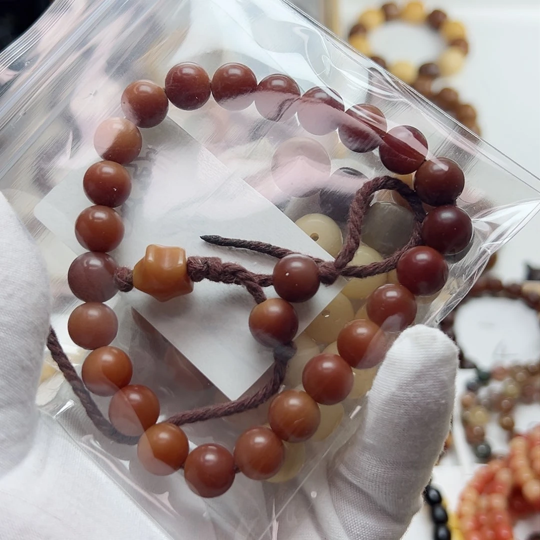 菩提根/象牙果手串晚*卡11 手持干磨S520