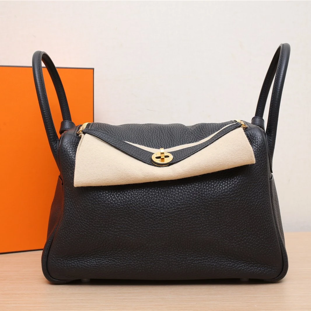 95新 Hermes/爱马仕 全40999尾款黑黑Lindy 30  TC皮 Y刻 包