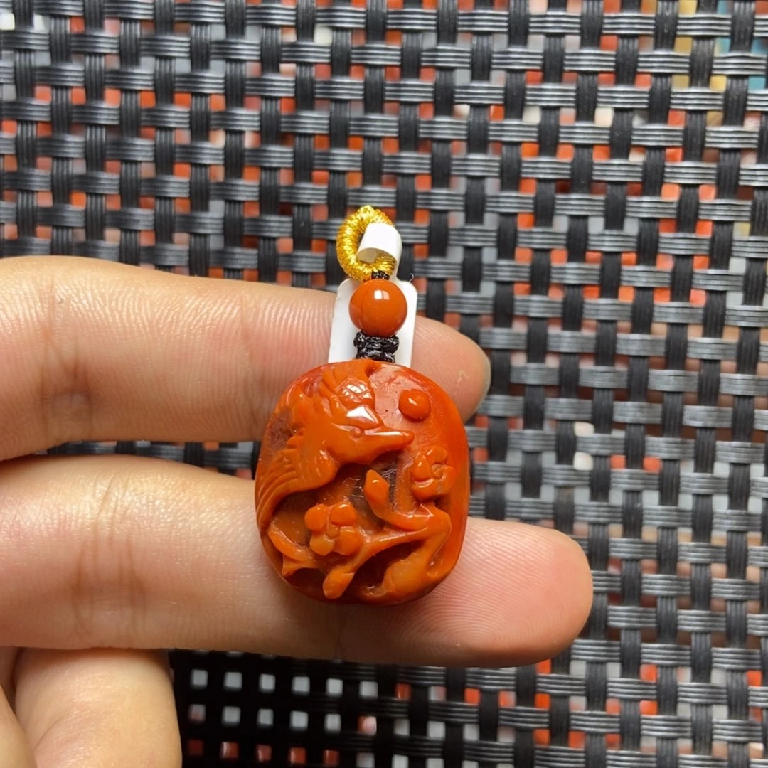 南红玛瑙未镶嵌吊坠(不含链)