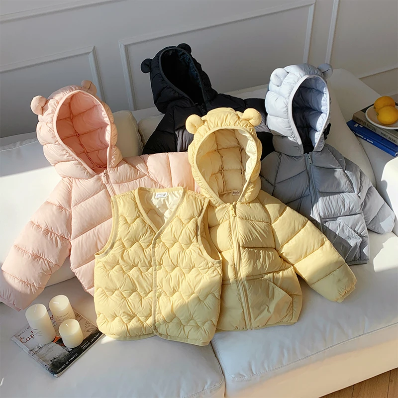 2025年新款儿童加厚保暖棉服套装两件套