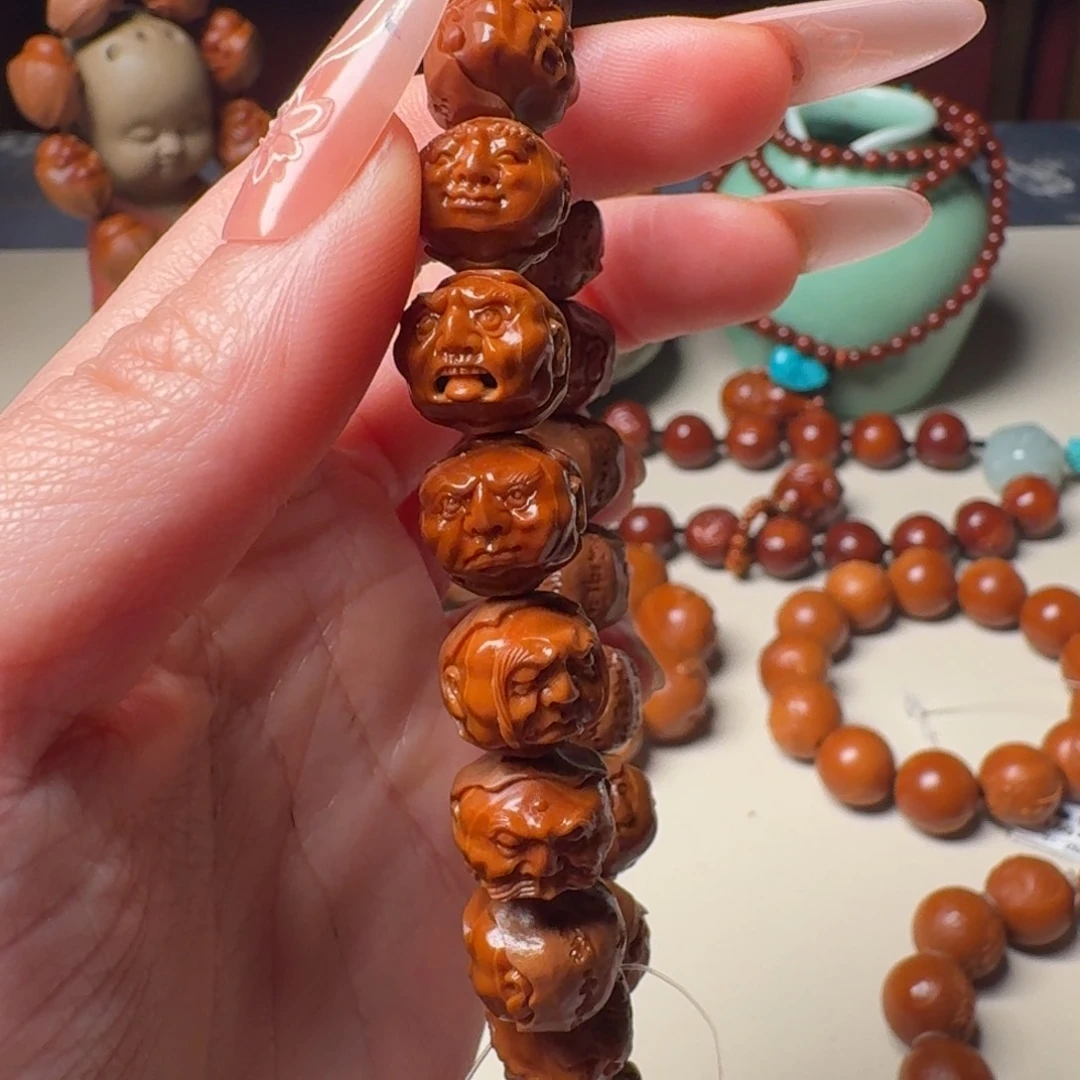 橄榄核手串/手链天***錿手工罗汉