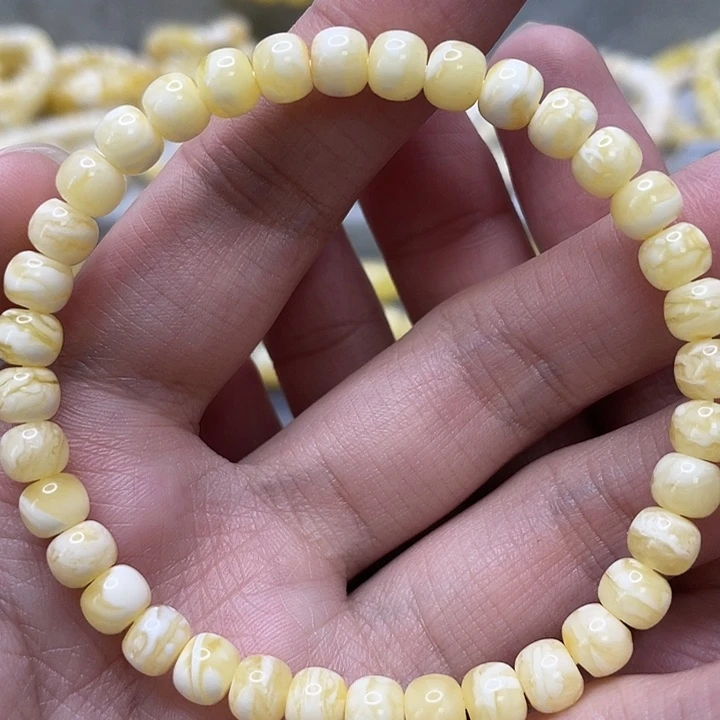 琥珀未镶嵌裸石虎皮6+