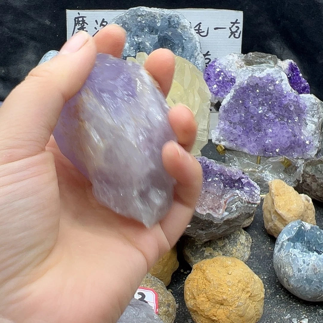 浅***°石材摩洛哥漂亮晶洞