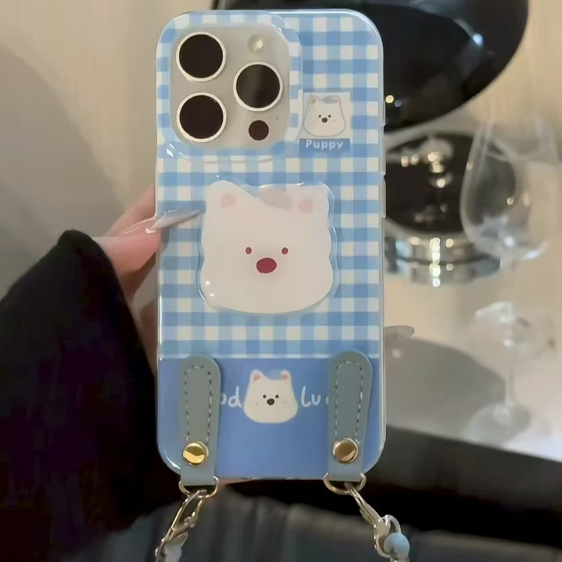 双层IMD适用于苹果/华为/小米/oppo/vivo蓝帽小狗标签防护手机壳