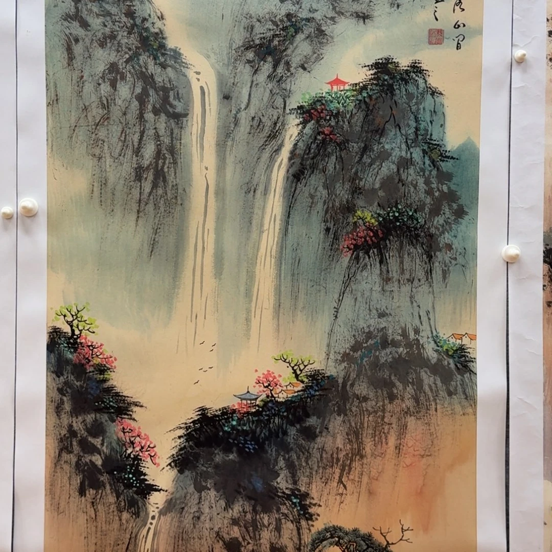 国画刘儒樵138xx68山水