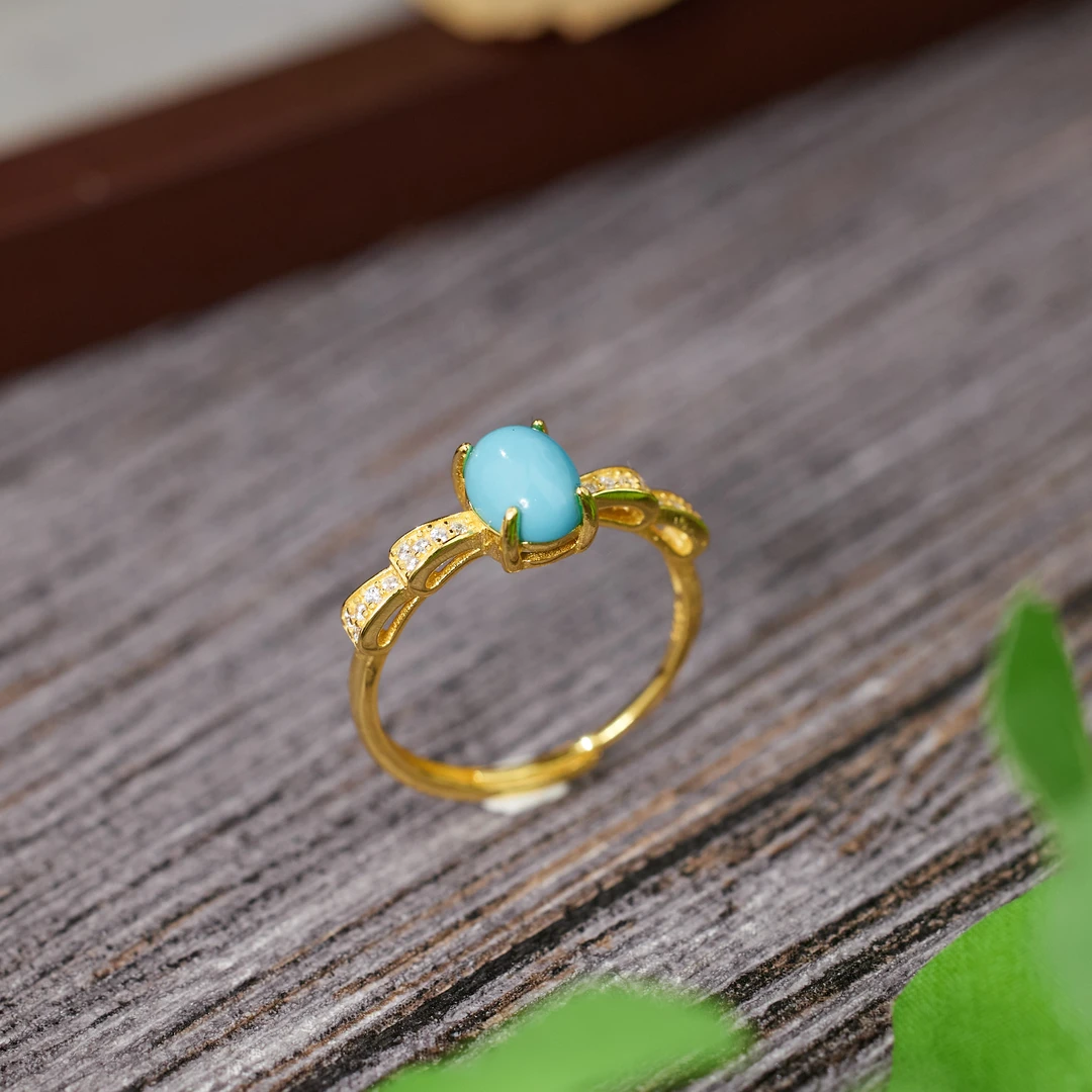 玉峰珠宝丨安娜【汐落】美松戒指*S925镶嵌*N1638多样性发其一