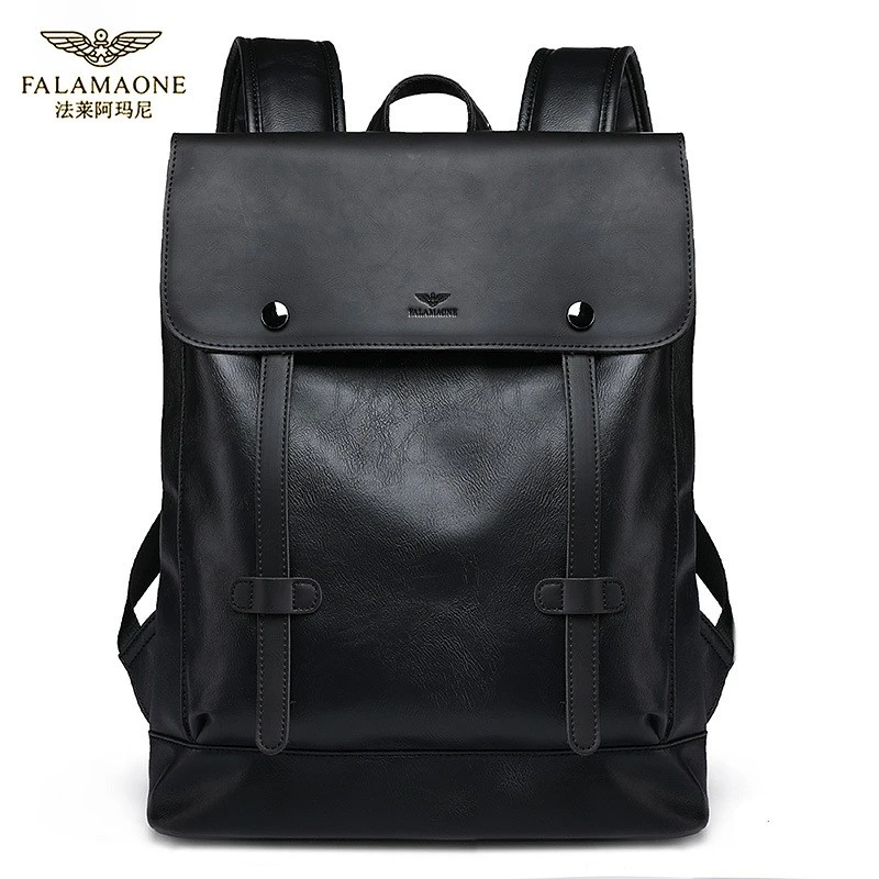 法莱阿玛尼男士双肩包电脑包商务潮牌轻奢包包时尚休闲大容量背包