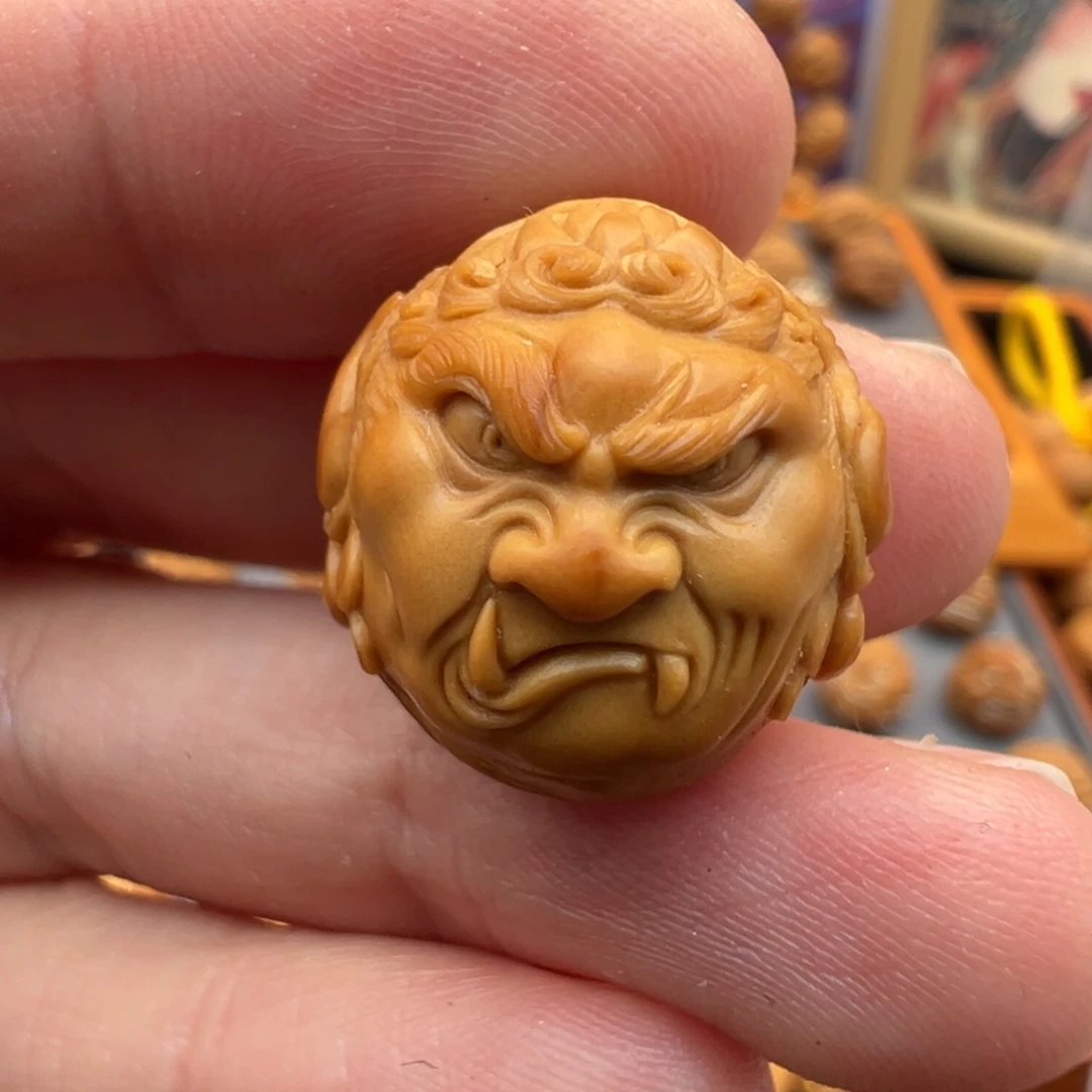 猴头核桃吊坠冥王