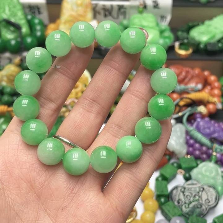 烟***司翡翠未镶嵌手链手链1