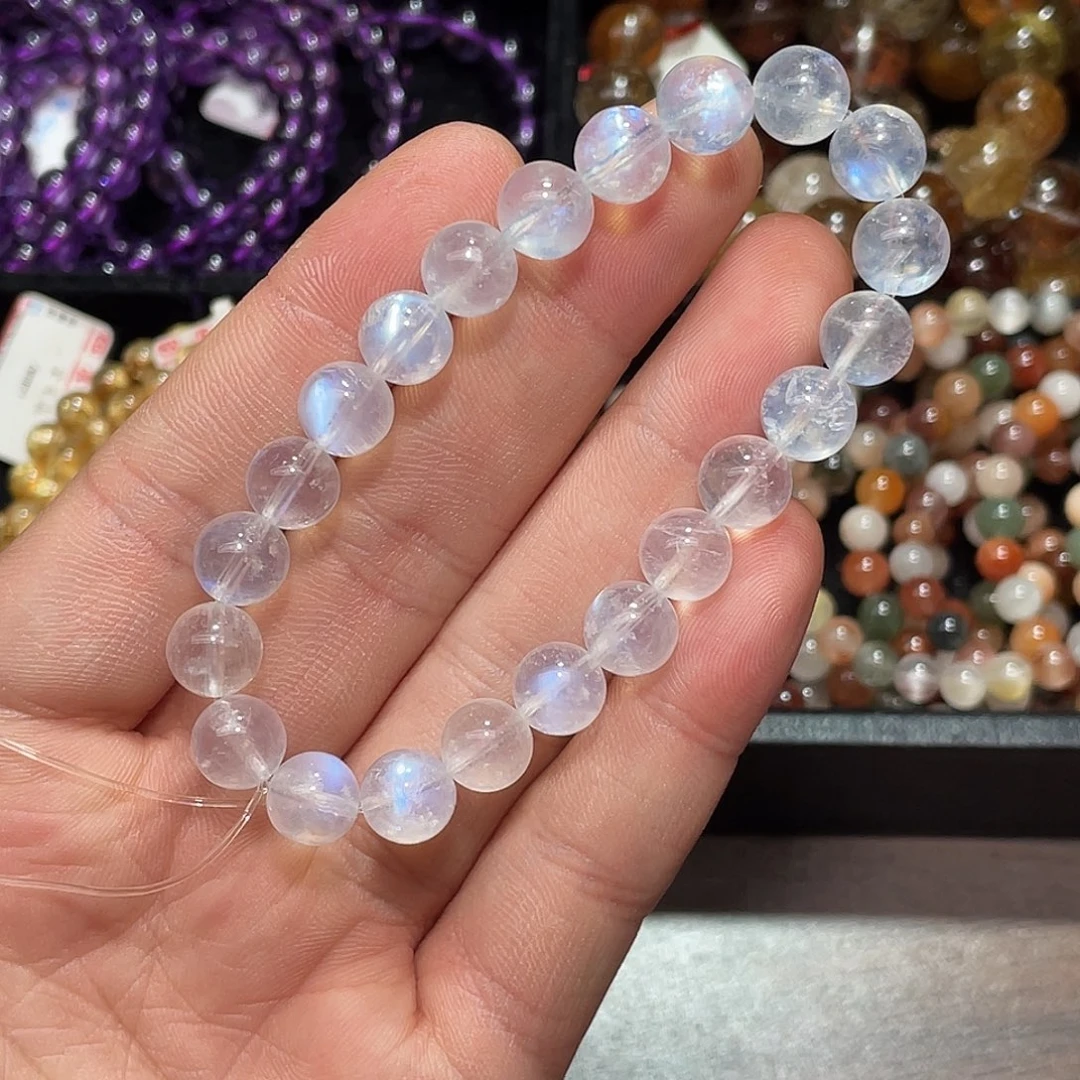 未镶嵌水晶手链蓝月光8.8