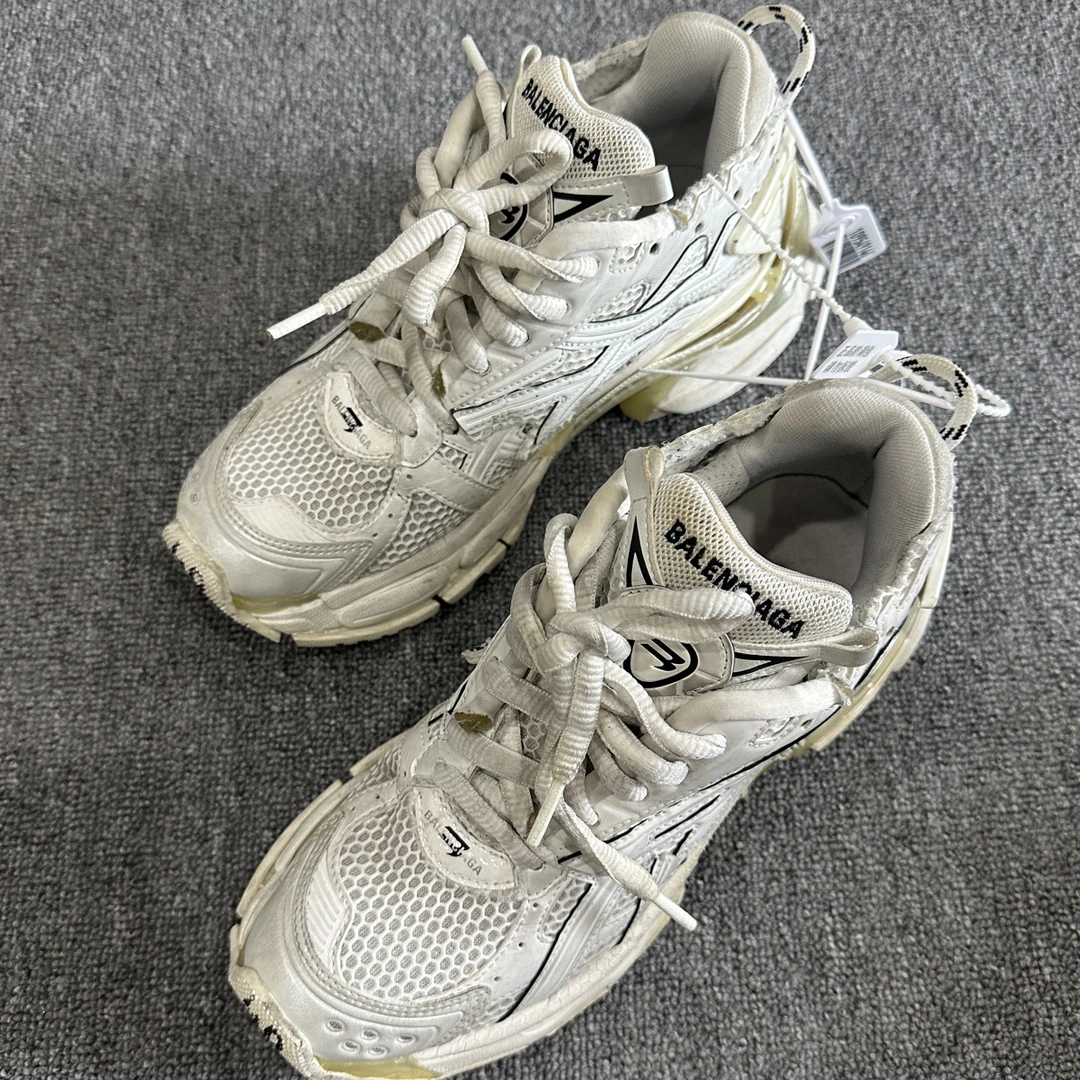 95新 Balenciaga/巴黎世家 runner 白色 老爹鞋 40