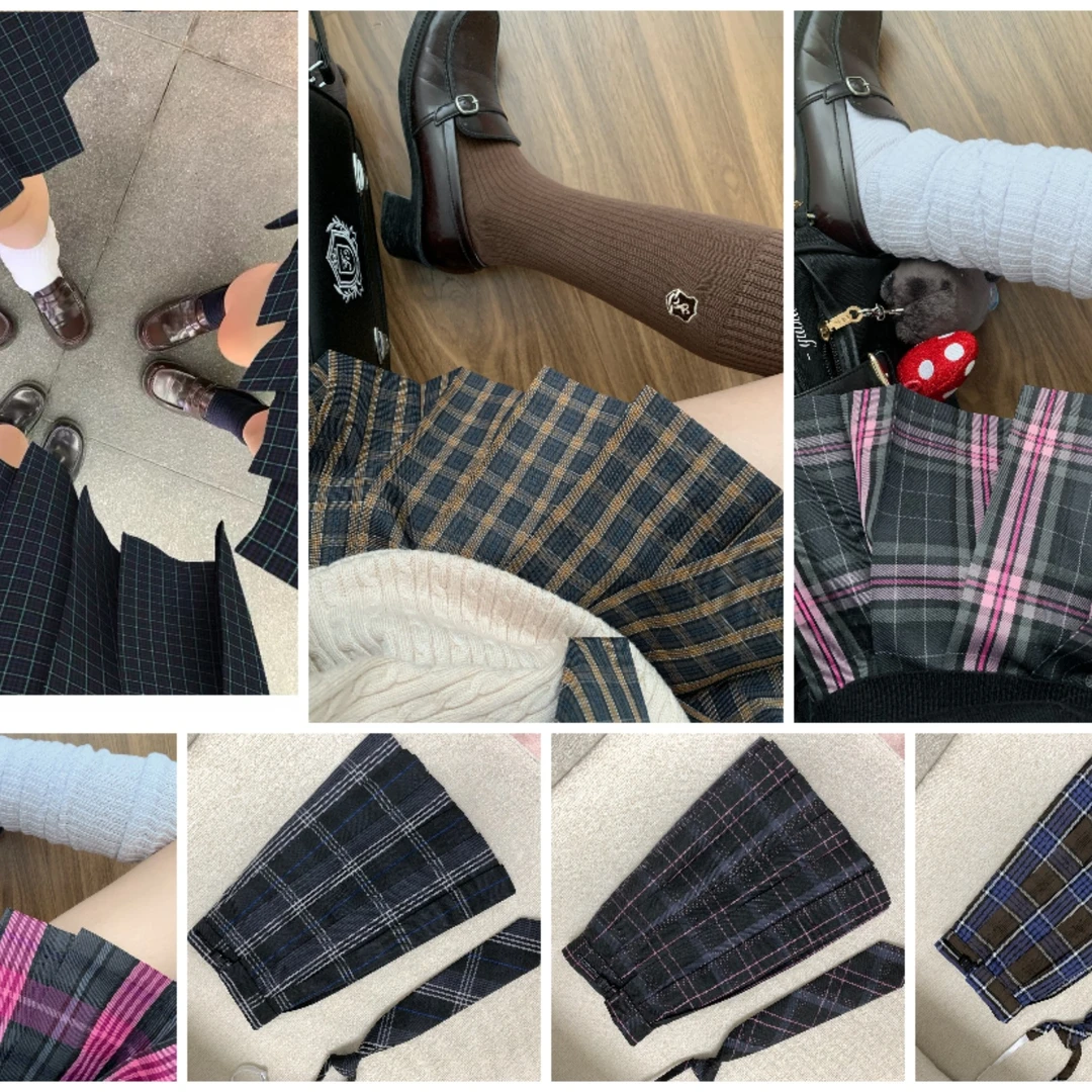 木森制服馆原创jk格裙套装马甲（或长袖衬衫）加裙子送小物学院风