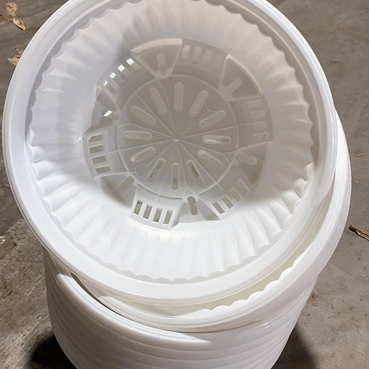 280白色聚宝盆25公分12个