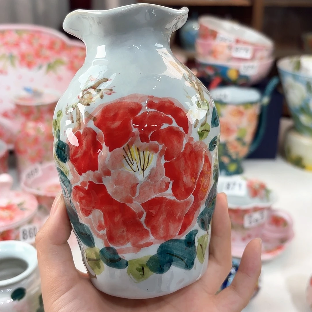 景德镇手绘高温釉下彩陶瓷茶具