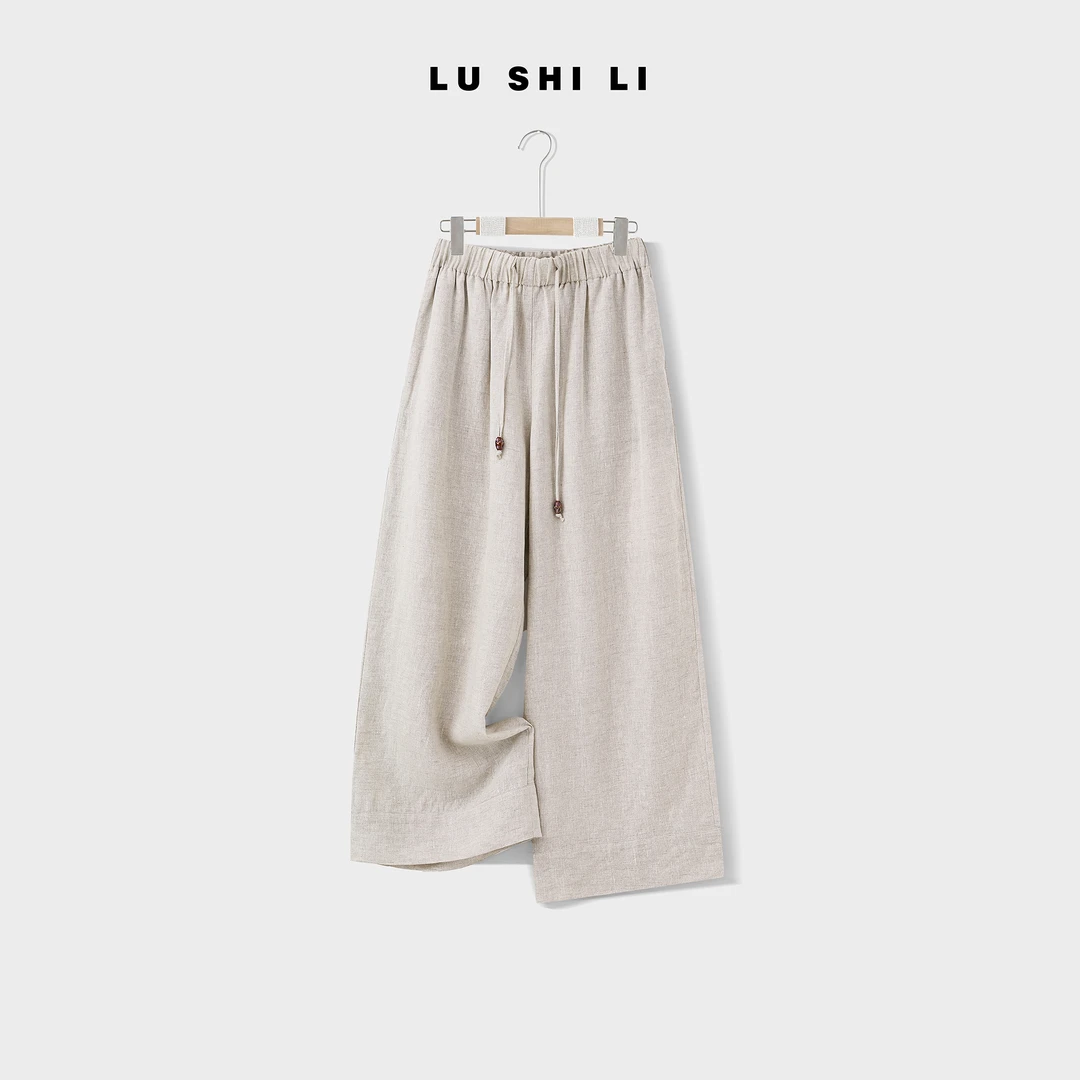 大宁女装 【诗诗同款】时尚新款高腰休闲裤秋季纯色女装长裤35002