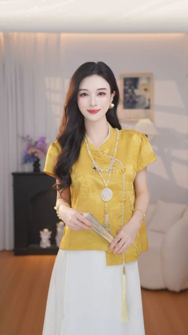 新中式国风时尚气质百搭马夹女时尚洋气复古上衣一套搭配女装潮流