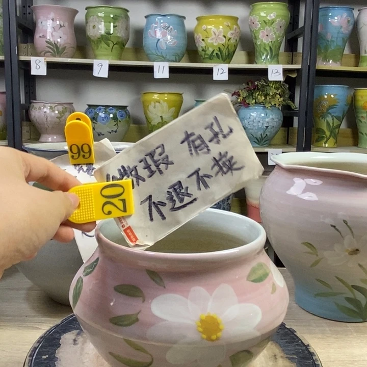 景德镇高温陶瓷花盆