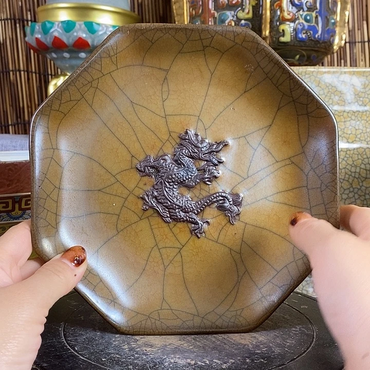 瓷片摆件瓷器真的很漂亮的呢