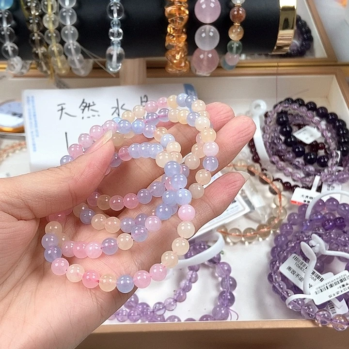 未镶嵌手链水晶卡6+摩根