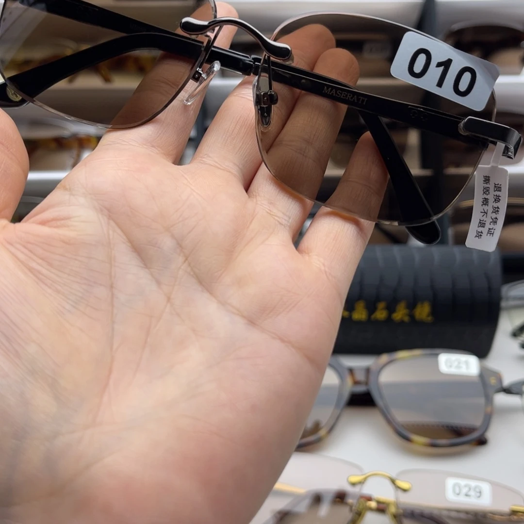 天然水晶石头眼镜