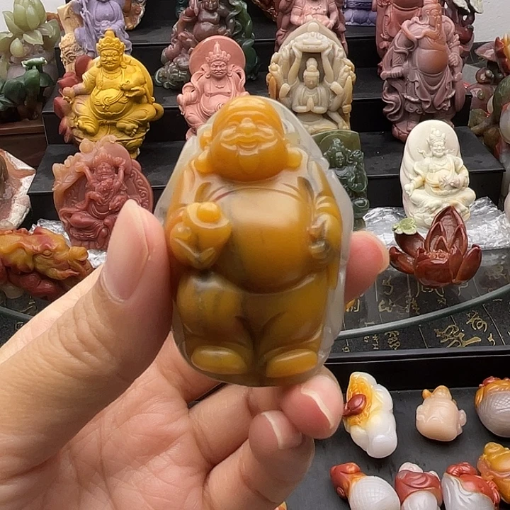 石英质玉未镶嵌手把件