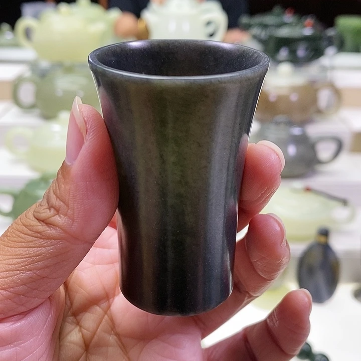 未镶嵌和田玉挂件茶杯50m l