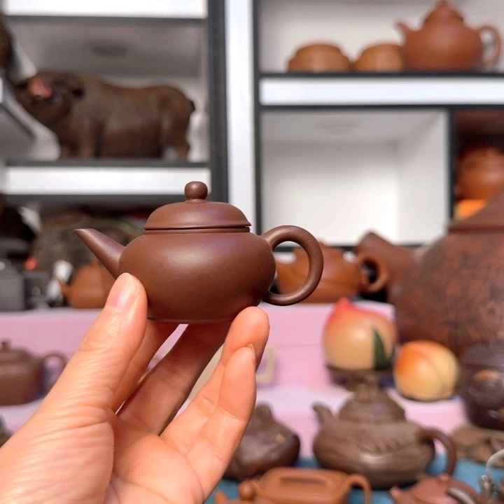 蟹***钱茶壶紫砂宜兴紫砂工艺美术