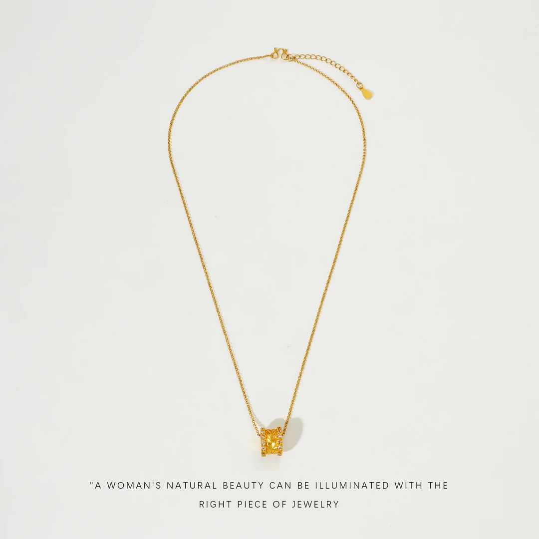 【穗穗平安】简约金色项链A633