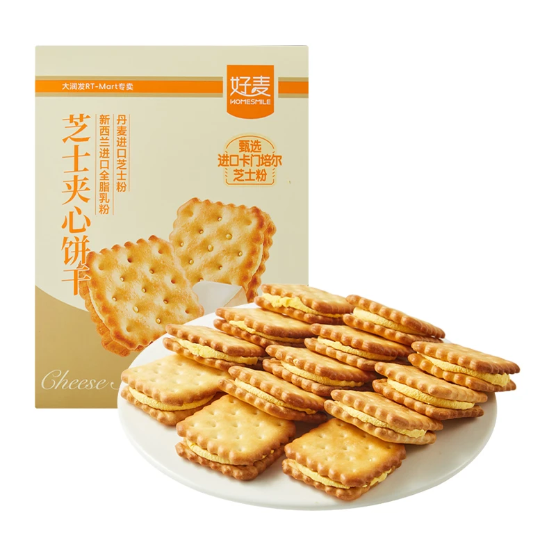 好麦芝士夹心饼干216克